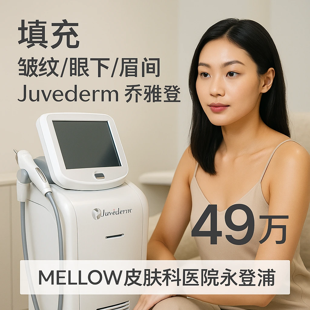 皱纹/眼下/眉间 填充 - Juvederm 乔雅登