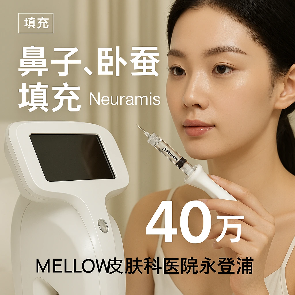 鼻子, 卧蚕 填充 - Neuramis