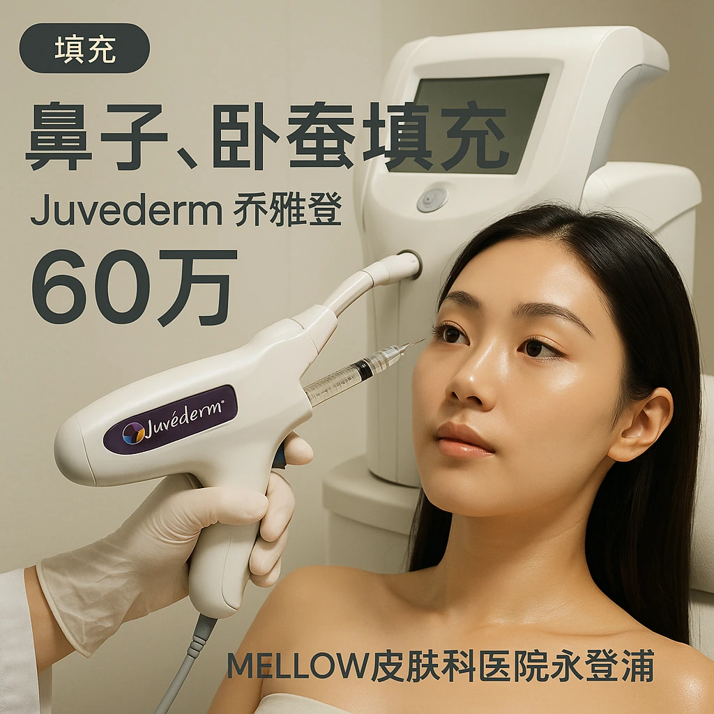 鼻子, 卧蚕 填充 - Juvederm 乔雅登